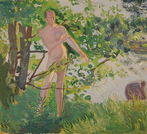 Nude at the Beach, 1912, Antti Favén