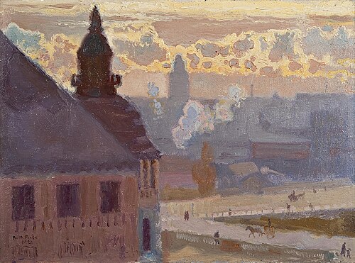 Morning in Helsinki, 1920, Antti Favén