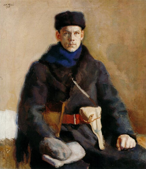 Portrait of Aarne Sihvo, 1918, Antti Favén