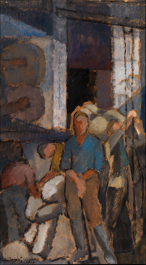 À l'usine, 1919, Alvar Cawén