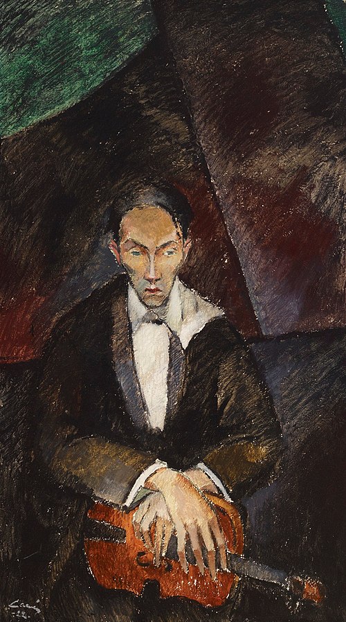 The Violin Player, 1922, Alvar Cawén