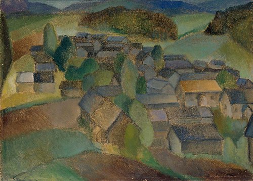Landscape from France, 1917, Alvar Cawén