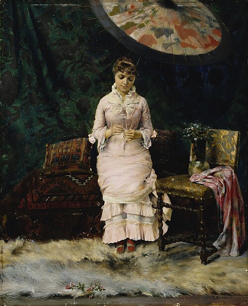 Yes – No, Pause in the Studio, 1879, Gunnar Berndtson