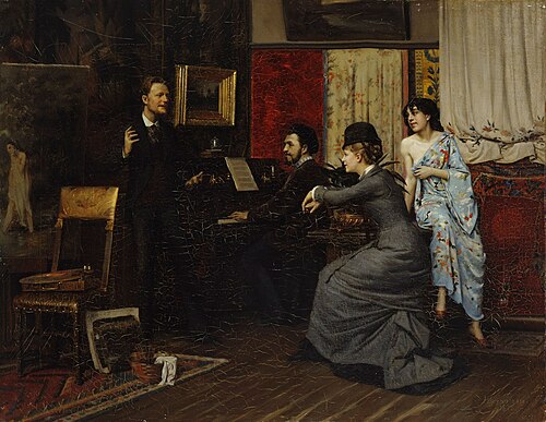 Music in the Studio, 1878, Gunnar Berndtson