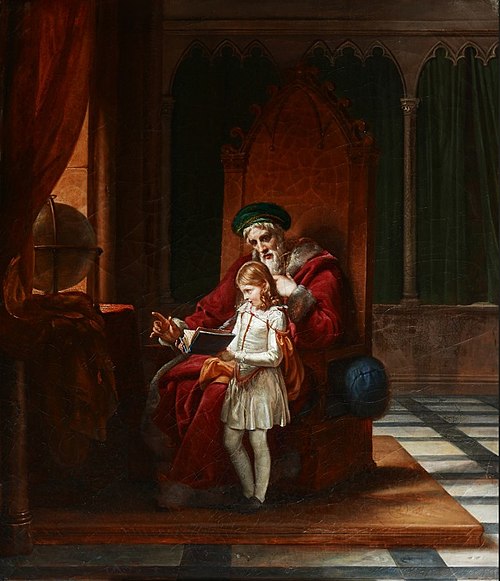 La Leçon paternelle, 1820, Pauline Auzou