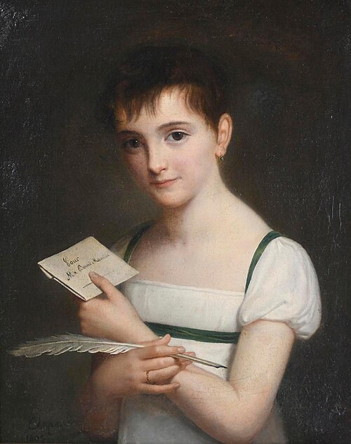 Portrait of a girl, 1809, Pauline Auzou