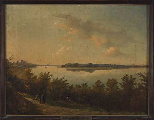 Saska Kępa – Landscape at sunset, , Jan Feliks Piwarski