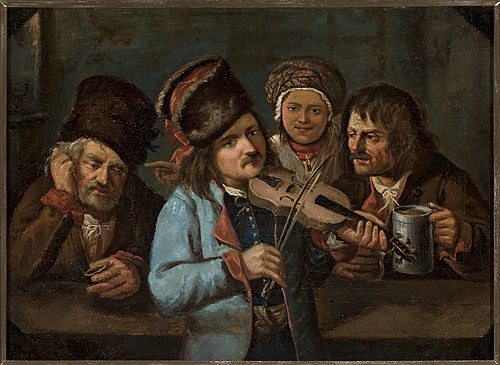 In a tavern, 1841, Jan Feliks Piwarski