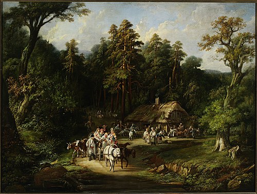 The “Last Penny” tavern near Warsaw, 1845, Jan Feliks Piwarski