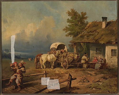 Return from the fair, 1857, Henryk Pillati