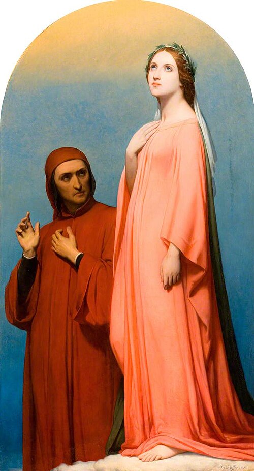 The Vision, Dante and Beatrice, 1846, Ary Scheffer