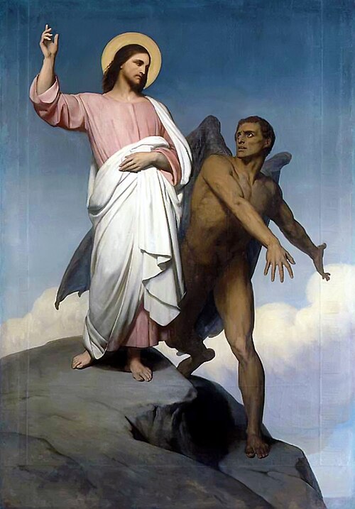 The Temptation of Christ, 1854, Ary Scheffer