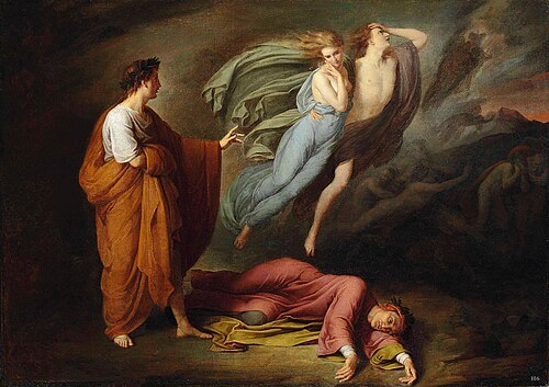 Dante and Virgil with Paolo and Francesca, 1835, Ary Scheffer