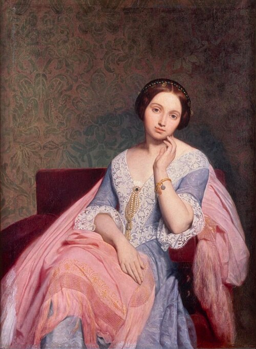 Portrait de la baronne Nathaniel de Rothschild, , Ary Scheffer