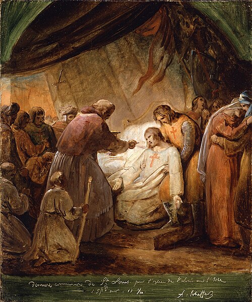 The Last Communion of Saint Louis, 1823, Ary Scheffer
