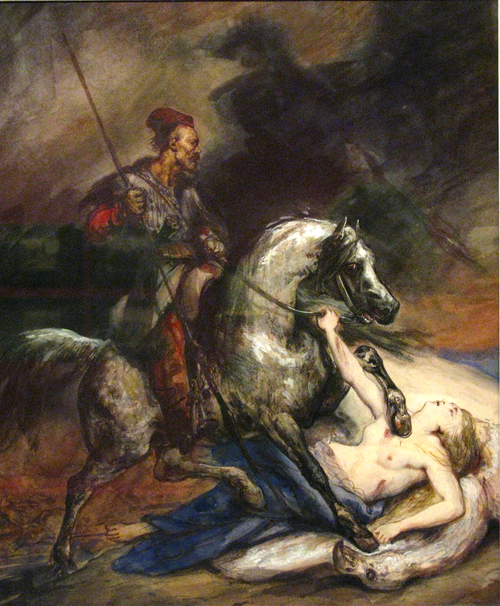 Allégorie de l'insurrection de novembre (Polonia, 1831)., 1831, Ary Scheffer
