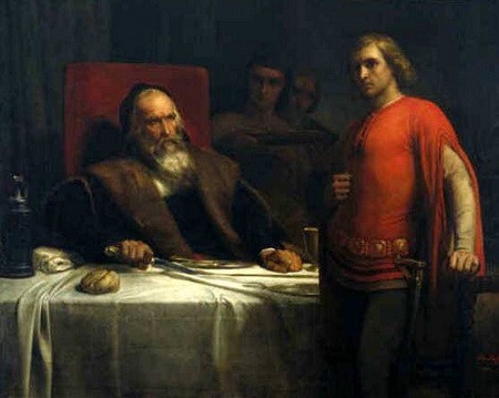 Count Eberhard of Württemberg and his Son, 1851, Ary Scheffer