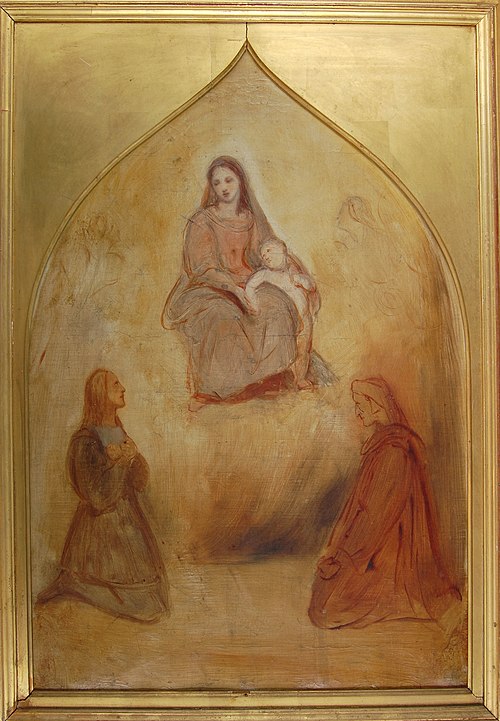 The Painter Raphael and the Poet Dante in Adoration Before the Blessed Virgin and Child, 1834, Ary Scheffer