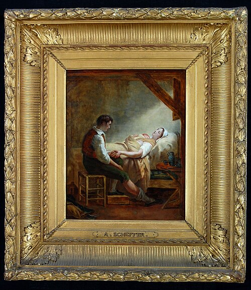 Woman in Childbirth, 1824, Ary Scheffer