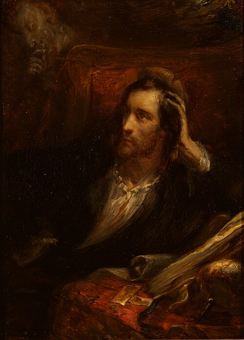 Faust in His Cabinet (Goethe, Faust, 1, 3), , Ary Scheffer