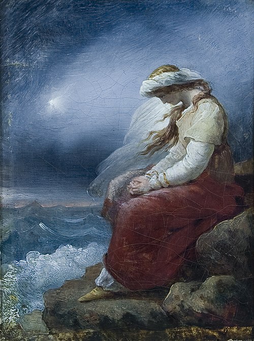 Medora on the Rock, 1833, Ary Scheffer