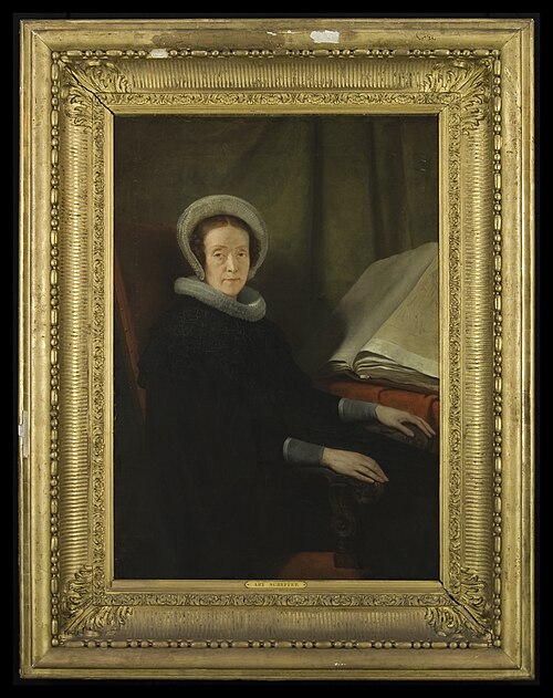 Portret van 's kunstenaars moeder in weduwengewaad, 1837, Ary Scheffer