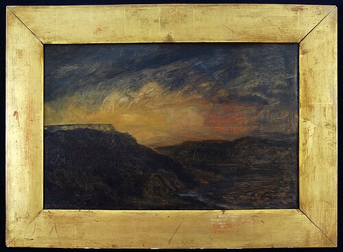 Zonsondergang in de omgeving van Reuil, , Ary Scheffer