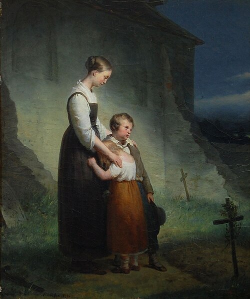 The Orphans, 1823, Ary Scheffer