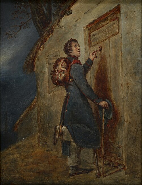 De terugkeer van den jonge invalide, 1820, Ary Scheffer