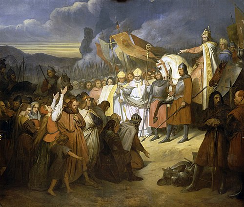 Charlemagne reçoit la soumission de Widukind à Paderborn, 1837, Ary Scheffer