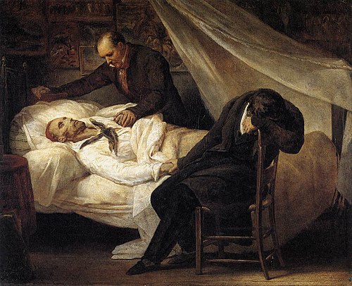 La Mort de Géricault, 1824, Ary Scheffer
