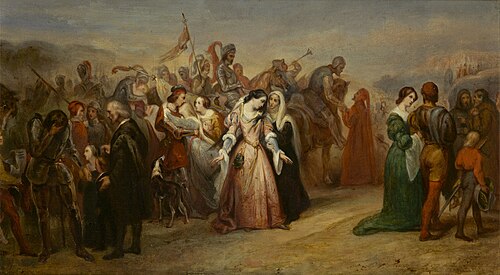 Lenore - de terugkeer van het leger, 1829, Ary Scheffer