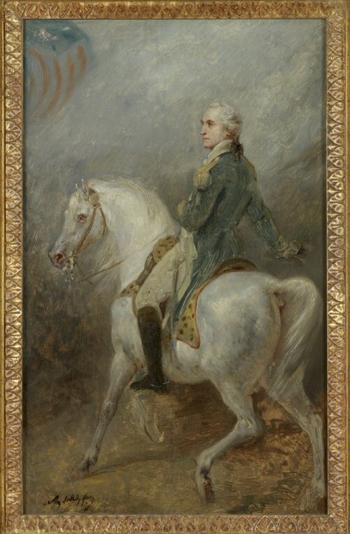 Equestrian Portrait of George Washington, 1825, Ary Scheffer