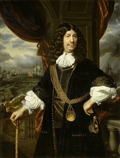 Portrait of Mattheus van den Broucke (1620-85), Governor of the Indies, with the gold chain and meda, 1670, Samuel van Hoogstraten