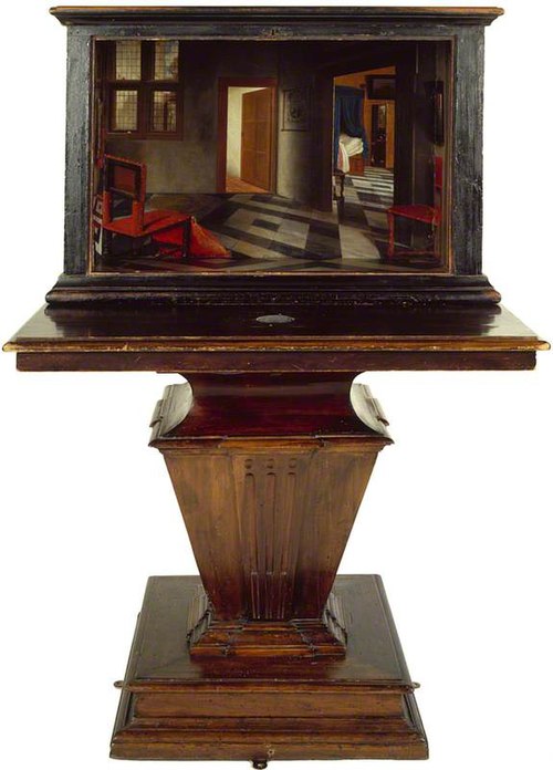 A Peepshow with Views of the Interior of a Dutch House, 1657, Samuel van Hoogstraten