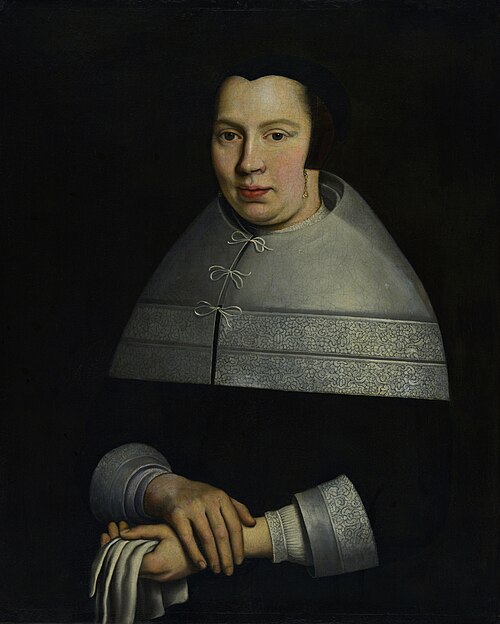 Portrait of Maaiken Stoop, wife of Jacob Ouzeel (1631-1709), 1661, Samuel van Hoogstraten