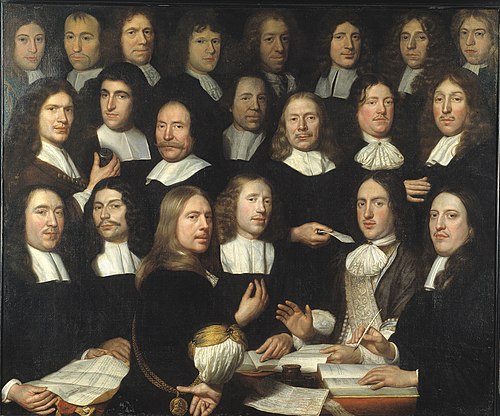 Mint masters of the Mint of Holland in Dordrecht (dated 1674 and 1677), 1674, Samuel van Hoogstraten