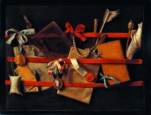 Trompe-l'oeil still-life, 1664, Samuel van Hoogstraten