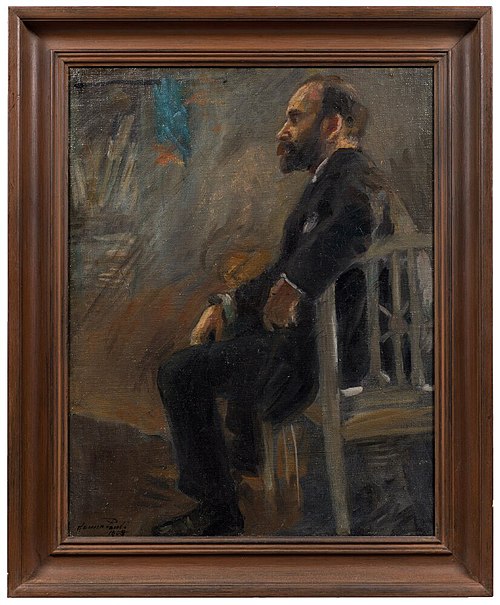 Klas Fåhraeus (1863-1944). Study for Friends (NM 1723), 1904, Hanna Pauli