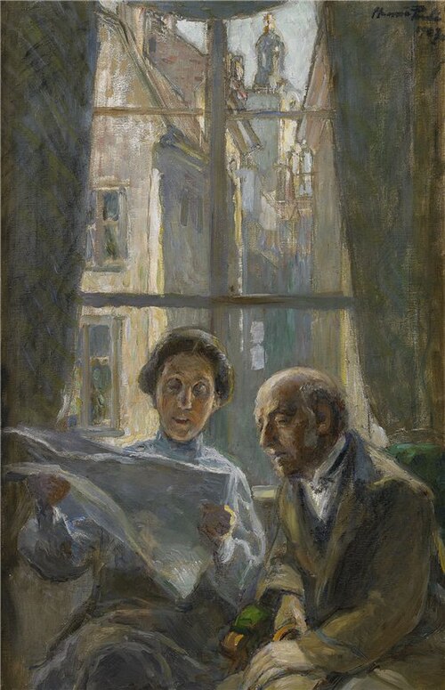 Betty reads, 1907, Hanna Pauli