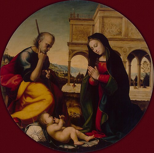 Adoration of the Christ Child, 1505, Mariotto Albertinelli