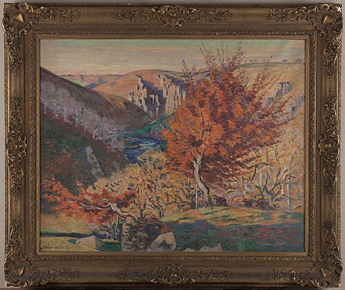 Paysage, le rocher de la Fileuse, 1920, Armand Guillaumin