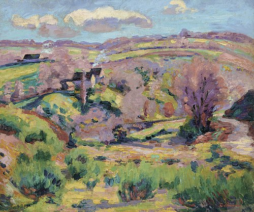 Landscape of the Creuse, in spring, , Armand Guillaumin