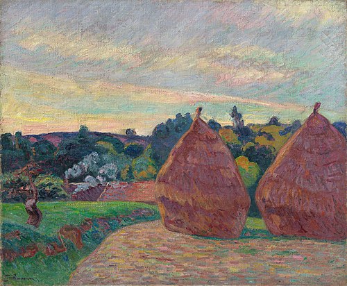 Grainstacks in Île-de-France, 1894, Armand Guillaumin