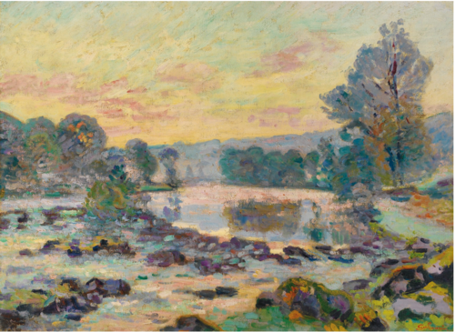Le barrage de Genetin, Crozant, 1907, Armand Guillaumin