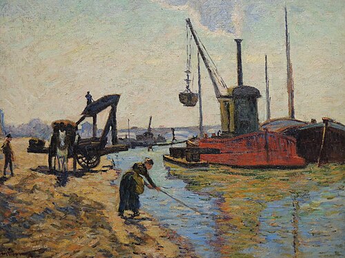 Travaux au Pont National, , Armand Guillaumin
