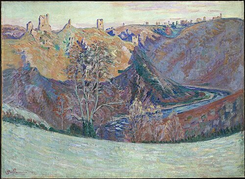 Crozant, les ruines côté de la Creuse, le matin, 1898, Armand Guillaumin