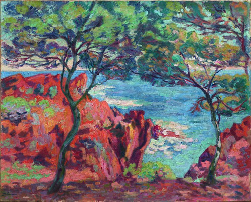 Rochers de l'Ile Besse, Agay, 1914, Armand Guillaumin
