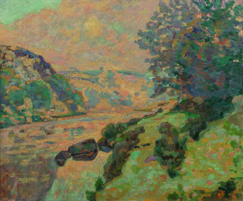 Paysage de la Creuse : brouillard vers Crozant, 1910, Armand Guillaumin