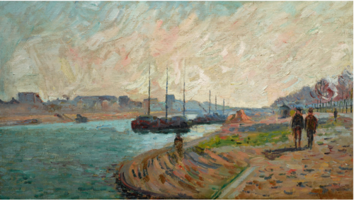 BERGES DE LA SEINE À PARIS, 1880, Armand Guillaumin